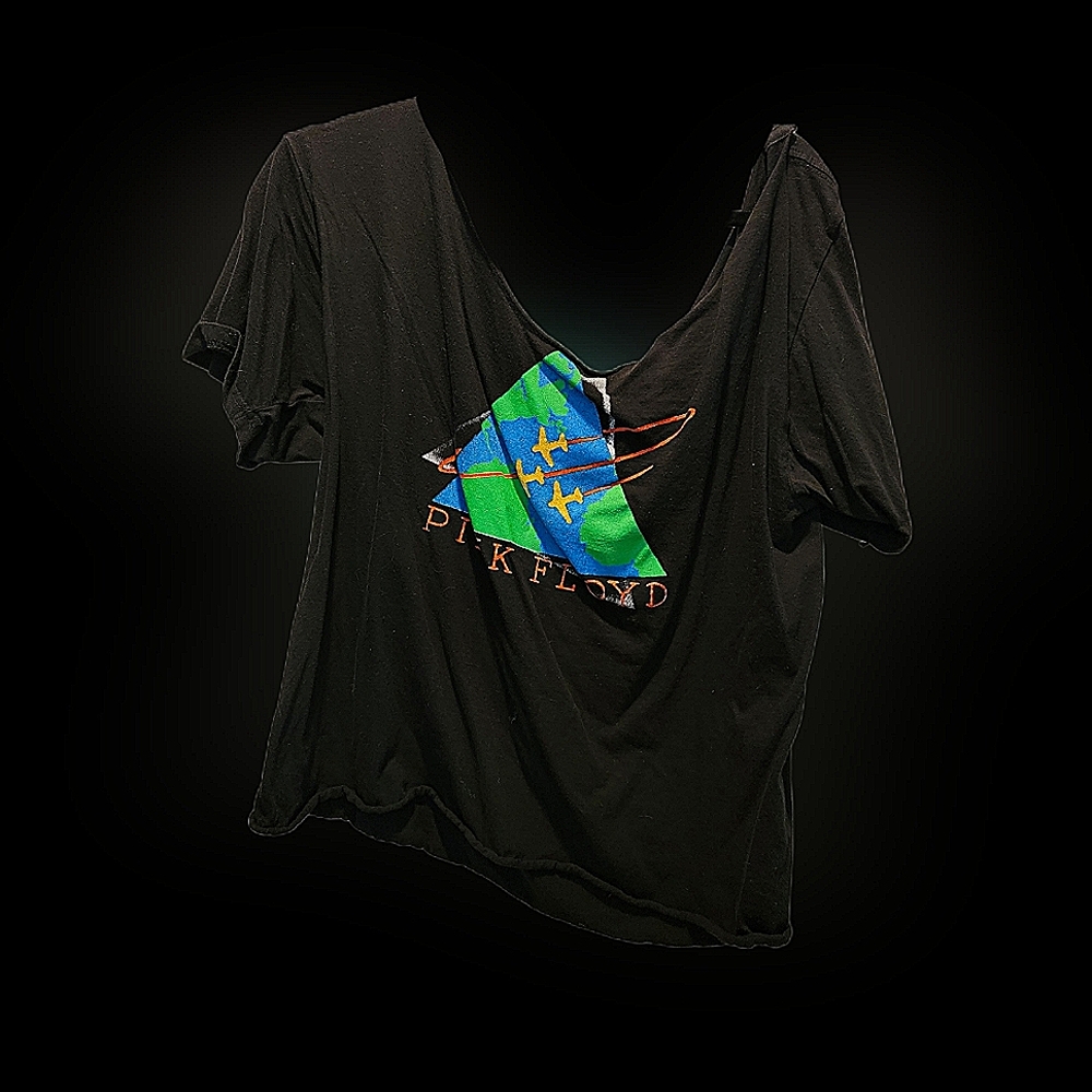 Vintage Cropped Pink Floyd Tee